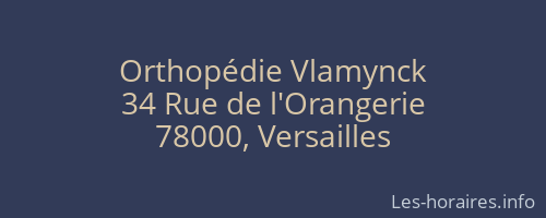 Orthopédie Vlamynck