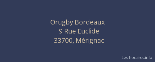 Orugby Bordeaux