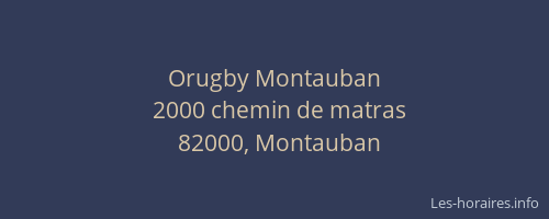 Orugby Montauban
