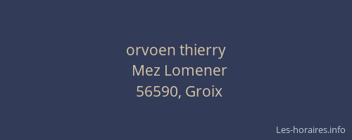 orvoen thierry
