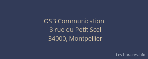 OSB Communication