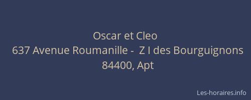 Oscar et Cleo