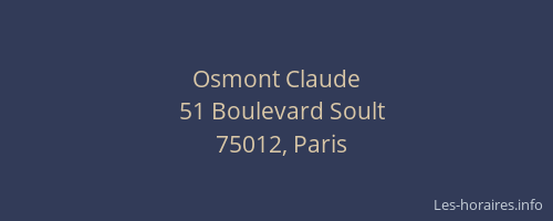 Osmont Claude