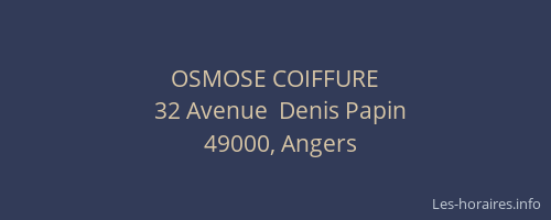 OSMOSE COIFFURE