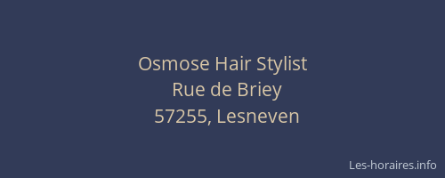 Osmose Hair Stylist