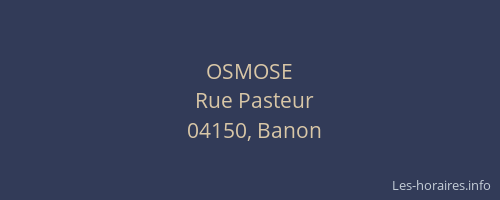 OSMOSE