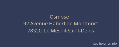 Osmose