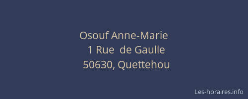 Osouf Anne-Marie