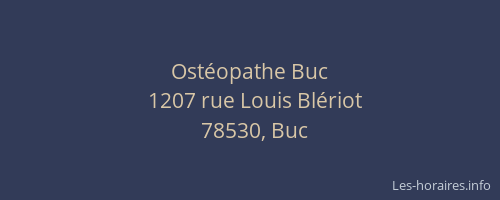 Ost&eacute;opathe Buc