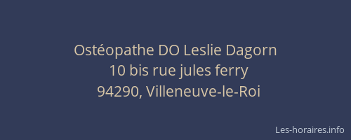 Ost&eacute;opathe DO Leslie Dagorn