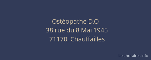 Ostéopathe D.O