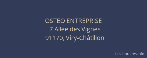 OSTEO ENTREPRISE
