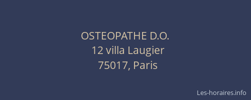 OSTEOPATHE D.O.