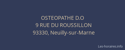 OSTEOPATHE D.O