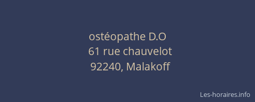 ostéopathe D.O