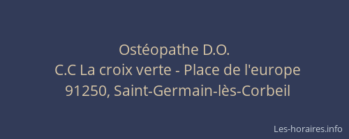 Ostéopathe D.O.