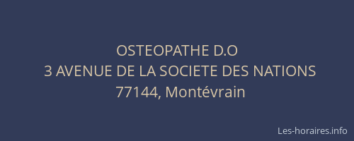 OSTEOPATHE D.O