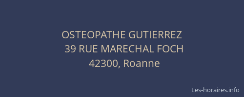 OSTEOPATHE GUTIERREZ