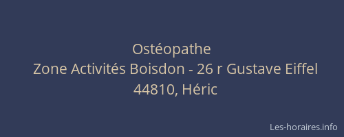 Ostéopathe