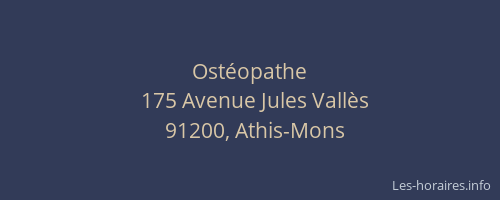 Ostéopathe