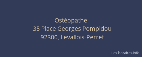 Ostéopathe