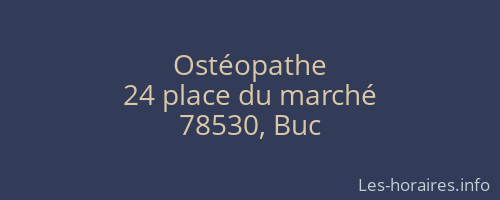 Ostéopathe