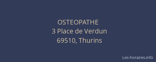 OSTEOPATHE