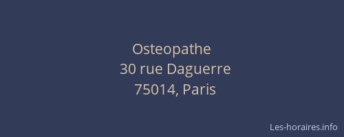 Osteopathe