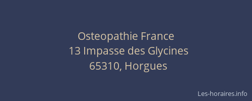 Osteopathie France