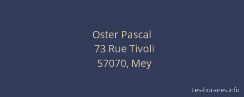 Oster Pascal
