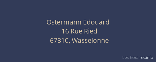 Ostermann Edouard