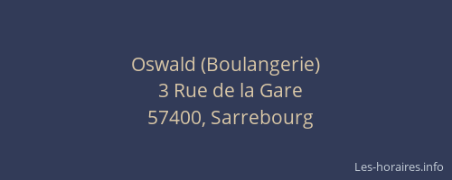 Oswald (Boulangerie)