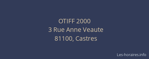 OTIFF 2000