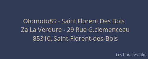 Otomoto85 - Saint Florent Des Bois