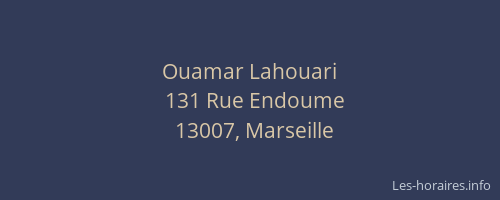 Ouamar Lahouari