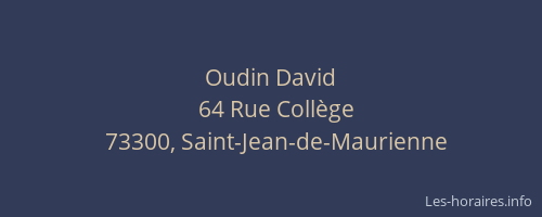Oudin David