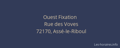 Ouest Fixation