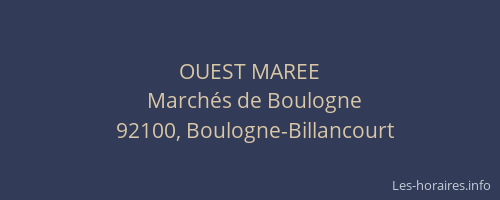 OUEST MAREE