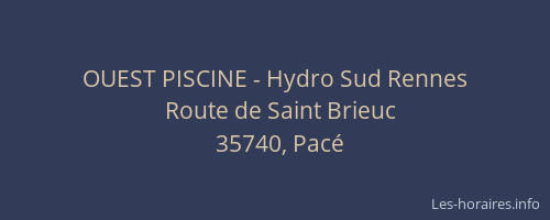 OUEST PISCINE - Hydro Sud Rennes