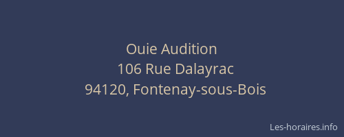 Ouie Audition