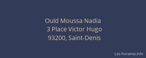 Ould Moussa Nadia