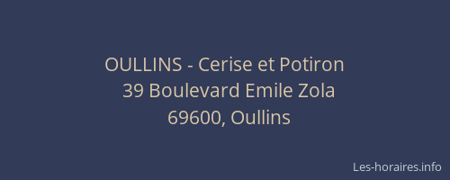 OULLINS - Cerise et Potiron