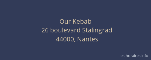 Our Kebab