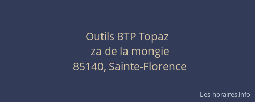 Outils BTP Topaz