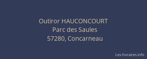 Outiror HAUCONCOURT