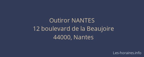 Outiror NANTES
