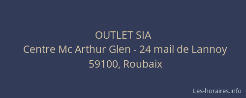 OUTLET SIA