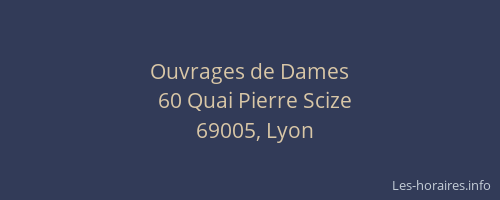 Ouvrages de Dames