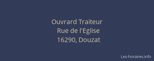 Ouvrard Traiteur