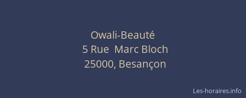 Owali-Beauté
